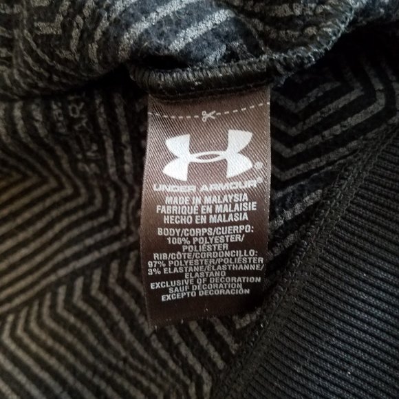 Under Armour Coldgear Infrared crew neck sweatshirt, Medium, Black, Front Pocket - Picture 7 of 9